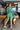 Always Noticed - Matching Stretch Knit Distressed Short Set