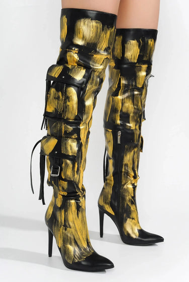 Detroit....Closed Toe Thigh High Boots Cape Robbin Shoes