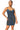 Perfect Vibe - Spaghetti Strap Two Tone Denim Dress