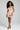 Kind Of Boujee - Spaghetti Strap Mesh Stripe Detail Mini Dress
