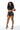 Joann - High Waist PU Side Invisible Zipper Shorts