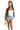 Reckless - High Rise Acid Wash Double Layer Distressed Denim Shorts