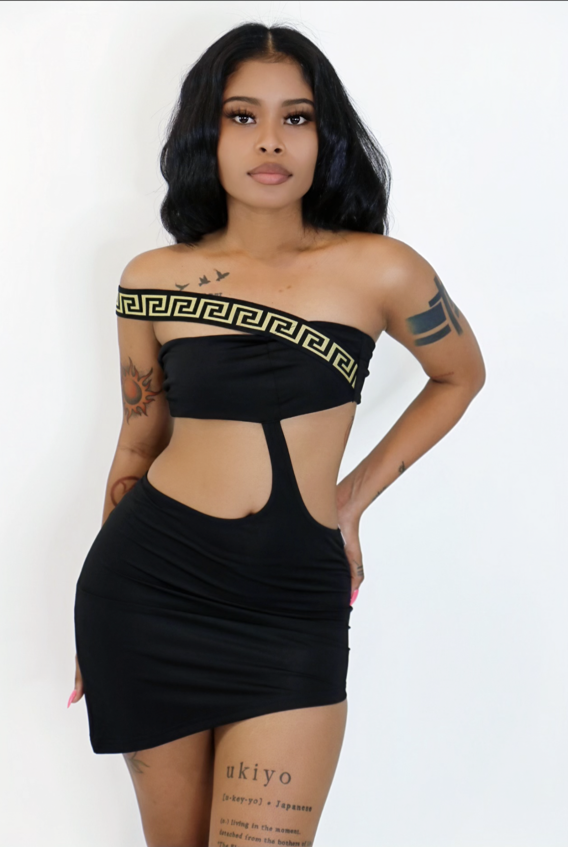 thick strap mini dress Thick Tie Strap Tiered Mini Dress