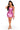 Women’s dresses collection banner featuring Swagg Boutique virtual model Honor wearing a blue cutout dress in a luxury staircase setting.
