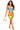 Sunset - Halter Rainbow Color Block High Side Split Mini Dress