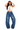 What You Saying - Baggy Oversized Cargo Detail Asymmetric Waist Denim Jeans