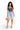 Harmony - Color Block Denim Corset Style Crop Top