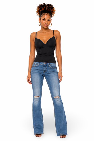 Shae - Women's Spaghetti Strap Bra Mold Camisole Top
