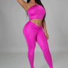 All Love.....Halter Neck Jumpsuit May Pink Clothing