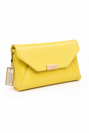 Kennedy - Flat Front Flap Patent Leather Clutch Purse