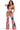 Italy - Stretch Print Wide Leg Pants Set