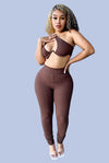 Bella....Single Side Strap Pants Set