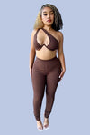 Bella....Single Side Strap Pants Set