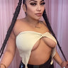 Betty......Sleeveless Tube Crop Top Monaco Fashion INC