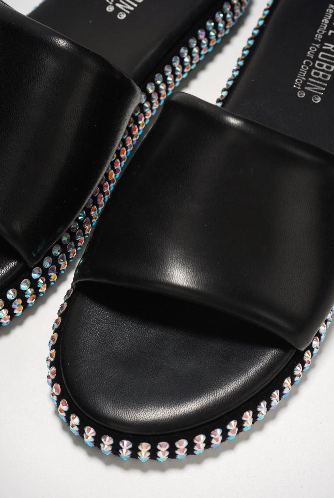 DamDam.....PU Studded Sole Sandal Slides