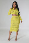Fab......Knit Midi Skirt Set