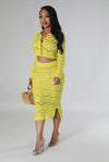 Fab......Knit Midi Skirt Set