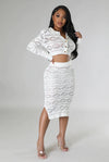 Fab......Knit Midi Skirt Set