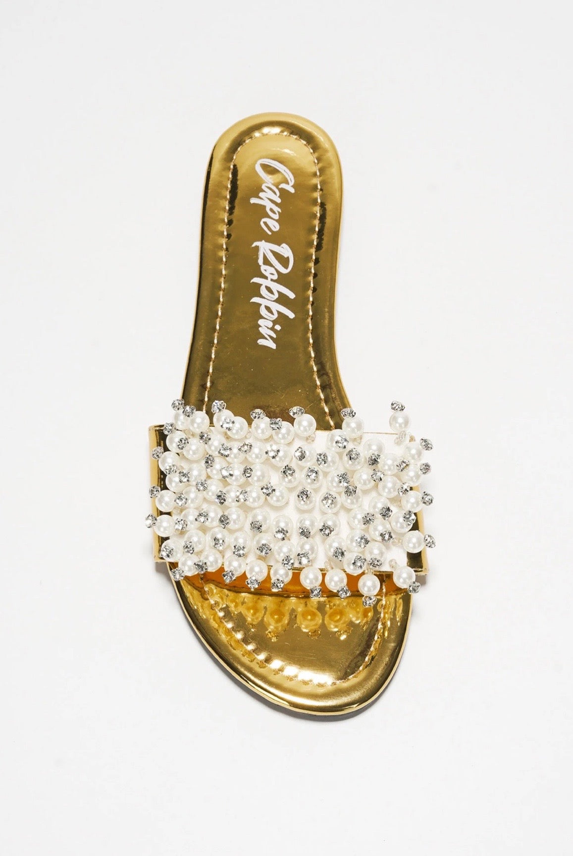 Fara.....Pearl Studded Sandal Slides