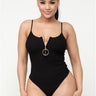 Flavor.....Spaghetti Strap Zip Up Bodysuit Hera Clothing