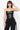 Get It......Faux Leather Corset Crop Top Blanc Clothing
