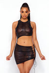Im The Standard......Tank Side Lace Mini Dress
