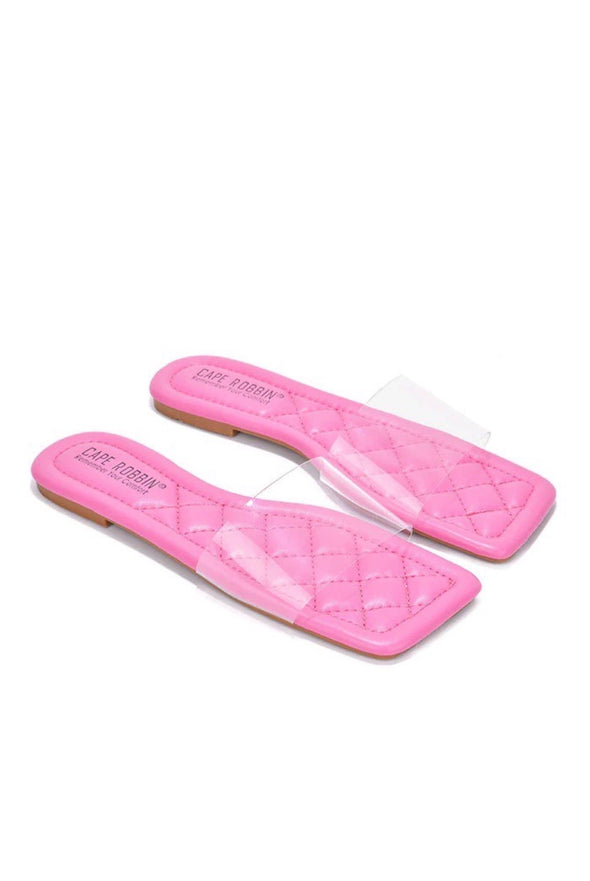 Keko.....Clear Band Sandal Slides