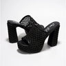 Margette.....Knit High Block Heels Cape Robbin Shoes