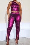 Now That I Have Your Attention......Shiny Metallic Pants Set
