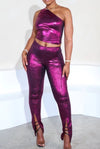 Now That I Have Your Attention......Shiny Metallic Pants Set