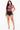 Hailey - Multi Color Mock Neck Short Sleeve Mesh Bodysuit For Women