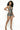 Hurting Feelings - Halter Neckline with Collar Front V Cut Back Cut Out Romper