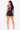 Hailey - Multi Color Mock Neck Short Sleeve Mesh Bodysuit For Women