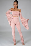 I Believe I Can Fly....Oversized Sleeve Stacked Pants Set | Swagg Boutique LLC.