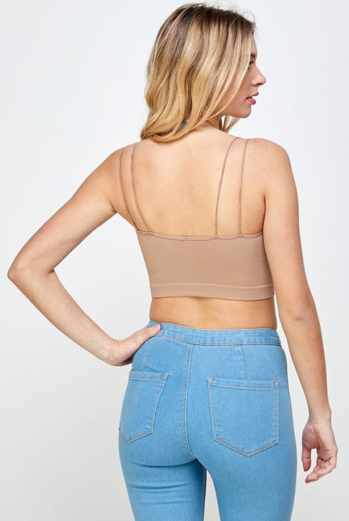 Abby.....Double String Cami Crop Top