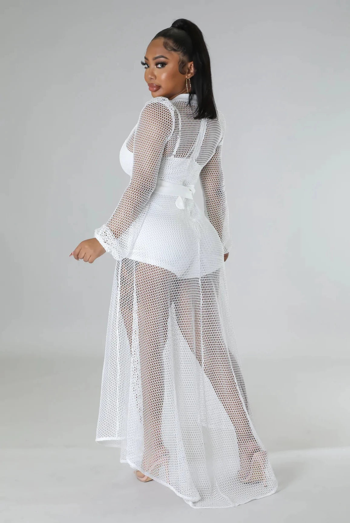Addiction.......Short Romper With Fish Net Cover Good Time USA