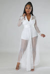Addiction.......Short Romper With Fish Net Cover