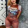 All I do Is Win....Racing Graphic Tee Style Romper Half Heart Clothing