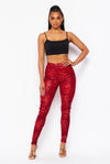 Come Closer......Snake Print Skinny Pants