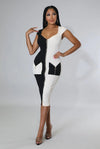 Entitled.....Color Block Sleeveless Mini Dress