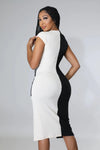 Entitled.....Color Block Sleeveless Mini Dress