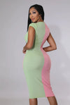 Entitled.....Color Block Sleeveless Mini Dress