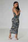 I Got Issues.....Camo Midi Dress
