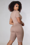 Just Passing By....Front Zip Up Biker Romper