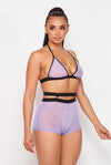 Lay Low....Bra Crop Mesh Short Set | Swagg Boutique LLC.