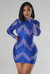 Lights Camera Action.....Long Sleeve Sequence Mini Dress