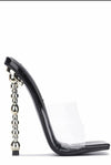 Metro....Clear Front Sculture Heels | Swagg Boutique LLC.