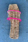 Rita-2.......Cork Screw Sole Sandal Slides