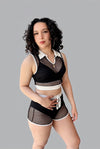 Serena....Fish Net Tennis Short Set