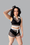 Serena....Fish Net Tennis Short Set